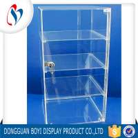 Countertop Clear Retail Shop Acrylic Storage Cabinet Organizer