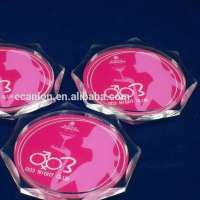 Friendly acrylic coaster for drink/ foods cup mat/ coaster set for wholesale