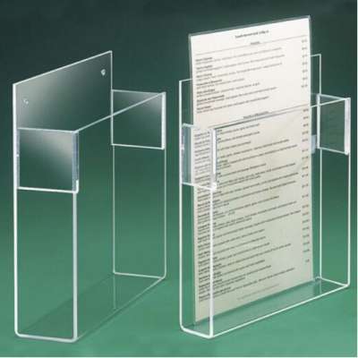 Wholesale clear A5 wall mount clear acrylic brochure holders