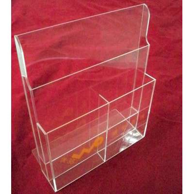 High-quality clear acrylic pocket brochure holder, acrylic a4 brochure holder