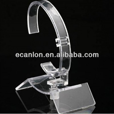 C shape plastic display stand for watches