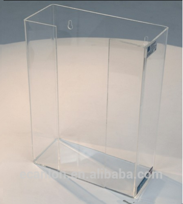 Clear customized acrylic disposable glove dispenser