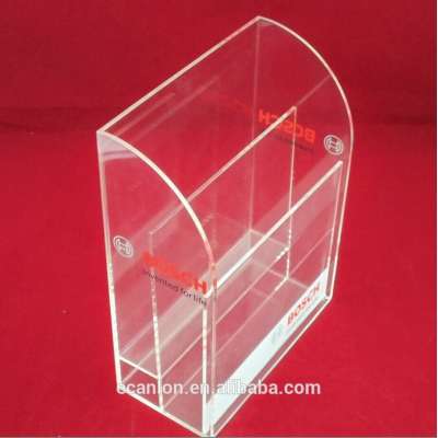 Lucite document organizer box flyer holder