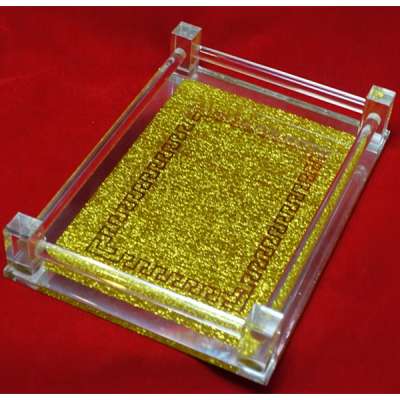 Custom glitter acrylic tray, glitter plexiglass tray, glitter plastic serving tray