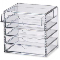 Clear Custom Cubic Acrylic Plastic Food Storage Containers shelf organizer acrylic stand