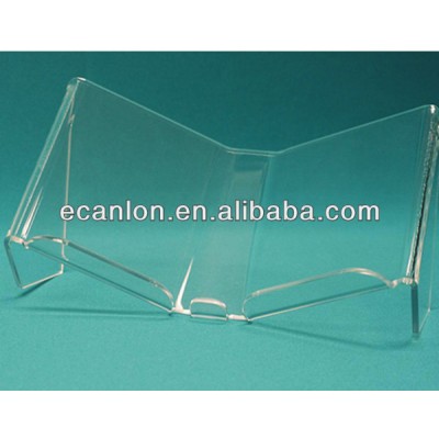 Acrylic open book display stand book rack