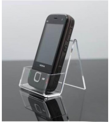 Clear acrylic display stand for/ cell phone / ipad