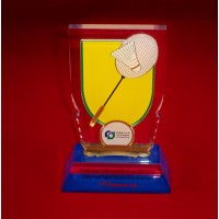 custom acrylic badminton trophy  award plexiglass trophy