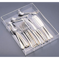 Clear acrylic spoon tray,acrylic serving tray